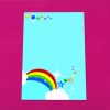 Bright Rainbow Letter Writing Paper