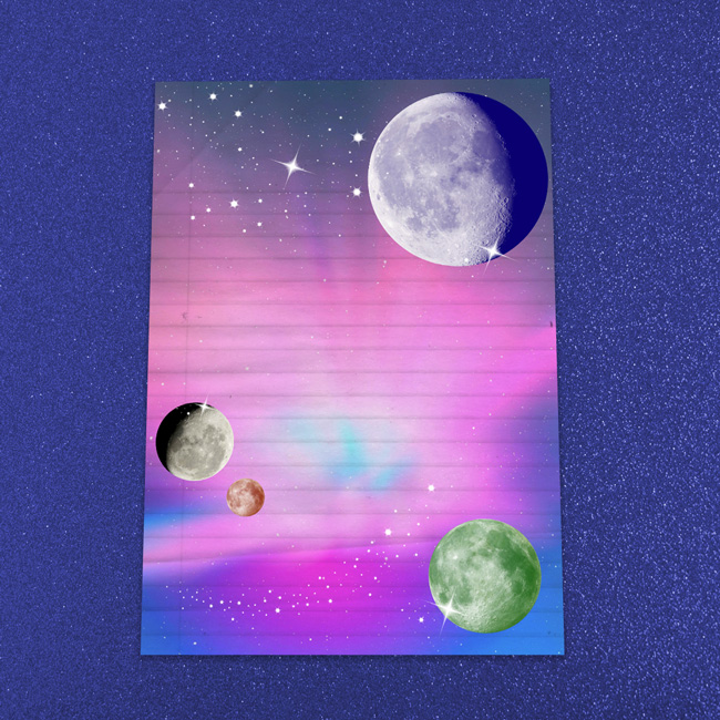 Outer Space Letter Writing Paper