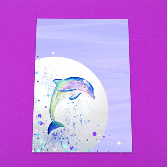 Watercolour Dolphin Letter Writing Paper