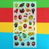 Colourful Funny Face Fruit Sticker Sheet