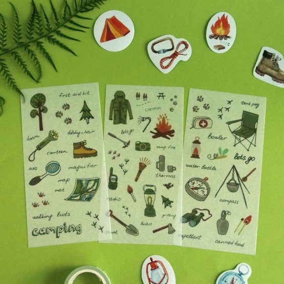 Camping Sticker Sheets