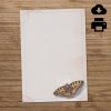 Yellow & blue printable butterfly writing paper