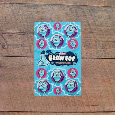 Blow Pop Blue Razz Berry Scratch & Sniff Stickers