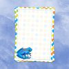 Blue Watercolour Frog Writing Paper