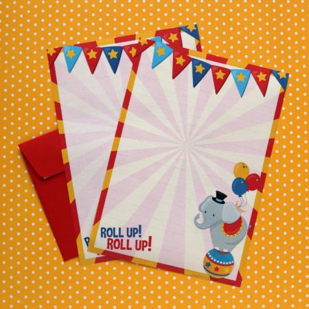 Circus Themed Letter Writing Set